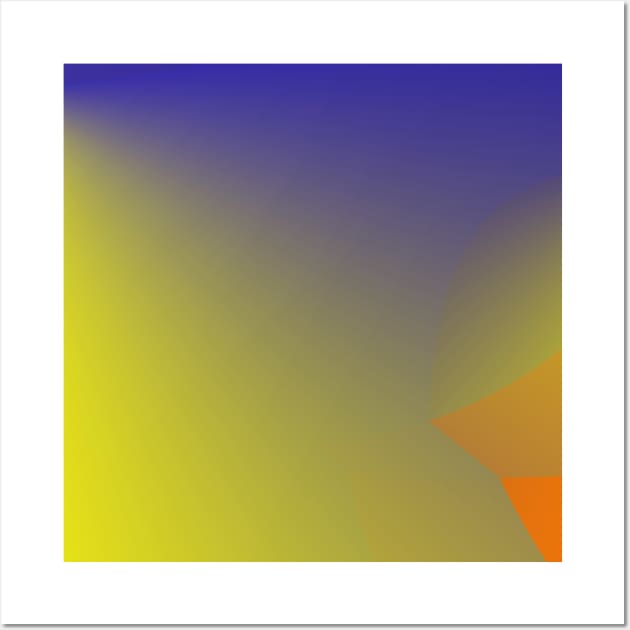 blue green orange gradient Wall Art by Artistic_st